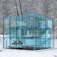 Glas, Haus, Wald
