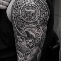 Die besten Bilder:  Position 1 in tattoos - Inka, Maya, Indianer, Style, Design, Tattoo