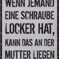 Schaube, locker, Mutter, Psyche