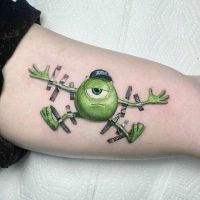 Die besten Bilder:  Position 1 in lustige tattoos - Mike Glotzkowski, Monster AG, Klebeband, 3D, Tattoo, Arm